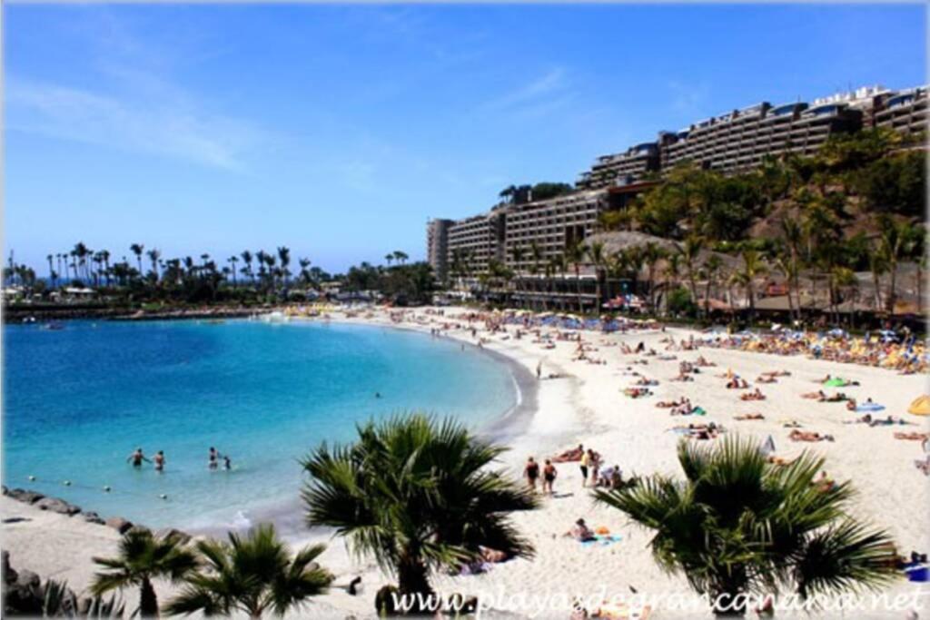 Studio Apartment La Lajilla Located At Beachfront Arguineguin Exterior foto